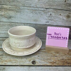 MCM Metlox Poppytrail VERNON ANTIQUA Cream Gravy Sauce Boat Attached Under Plate